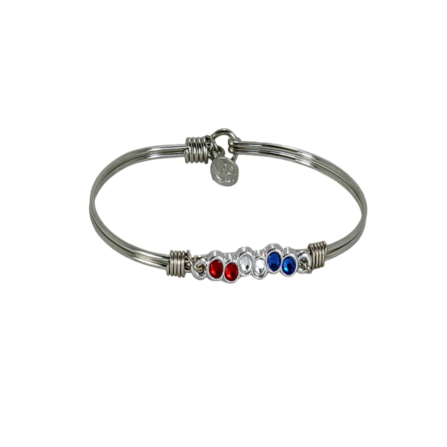Red, White, Blue, Rd Crystals Bracelet