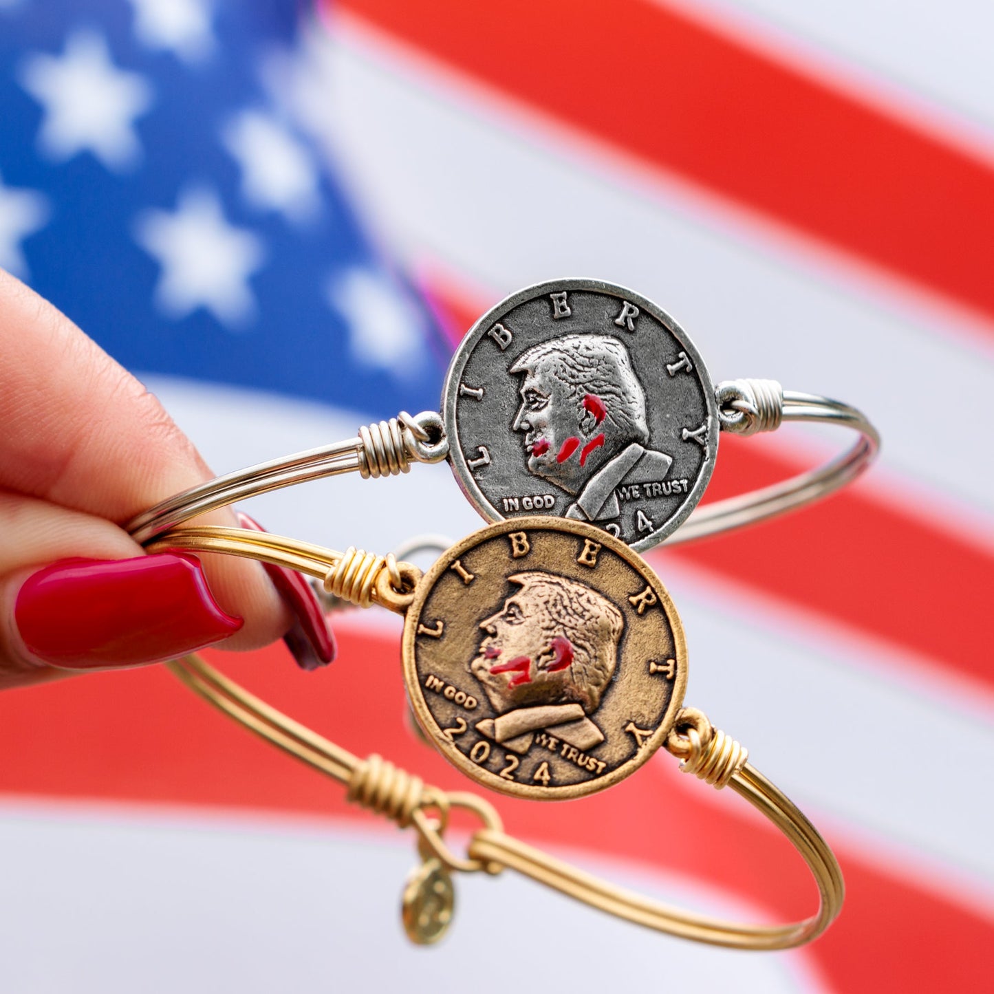 Trump Resilience Coin Bracelet