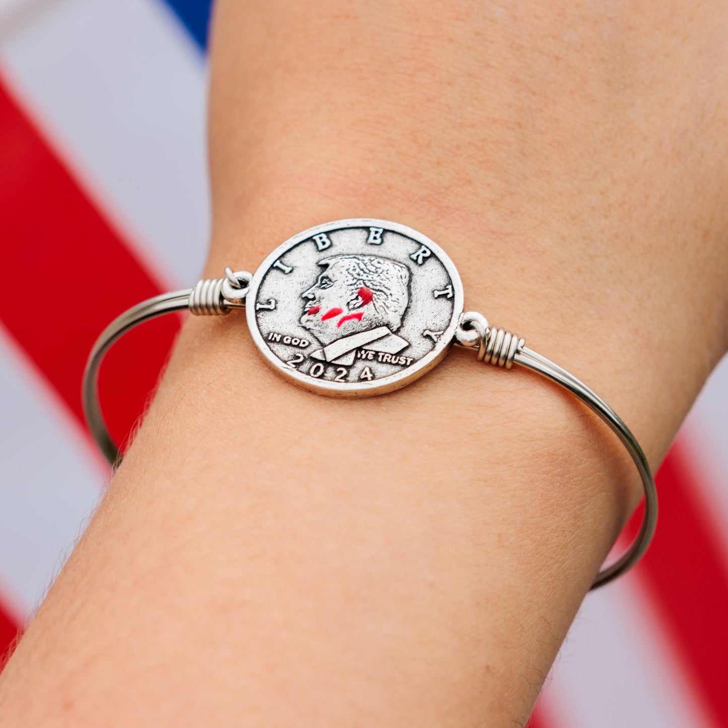Trump Resilience Coin Bracelet