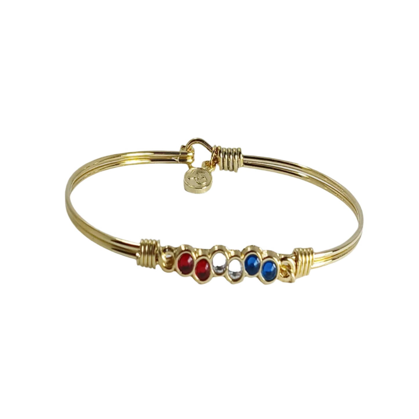 Red, White, Blue, Rd Crystals Bracelet