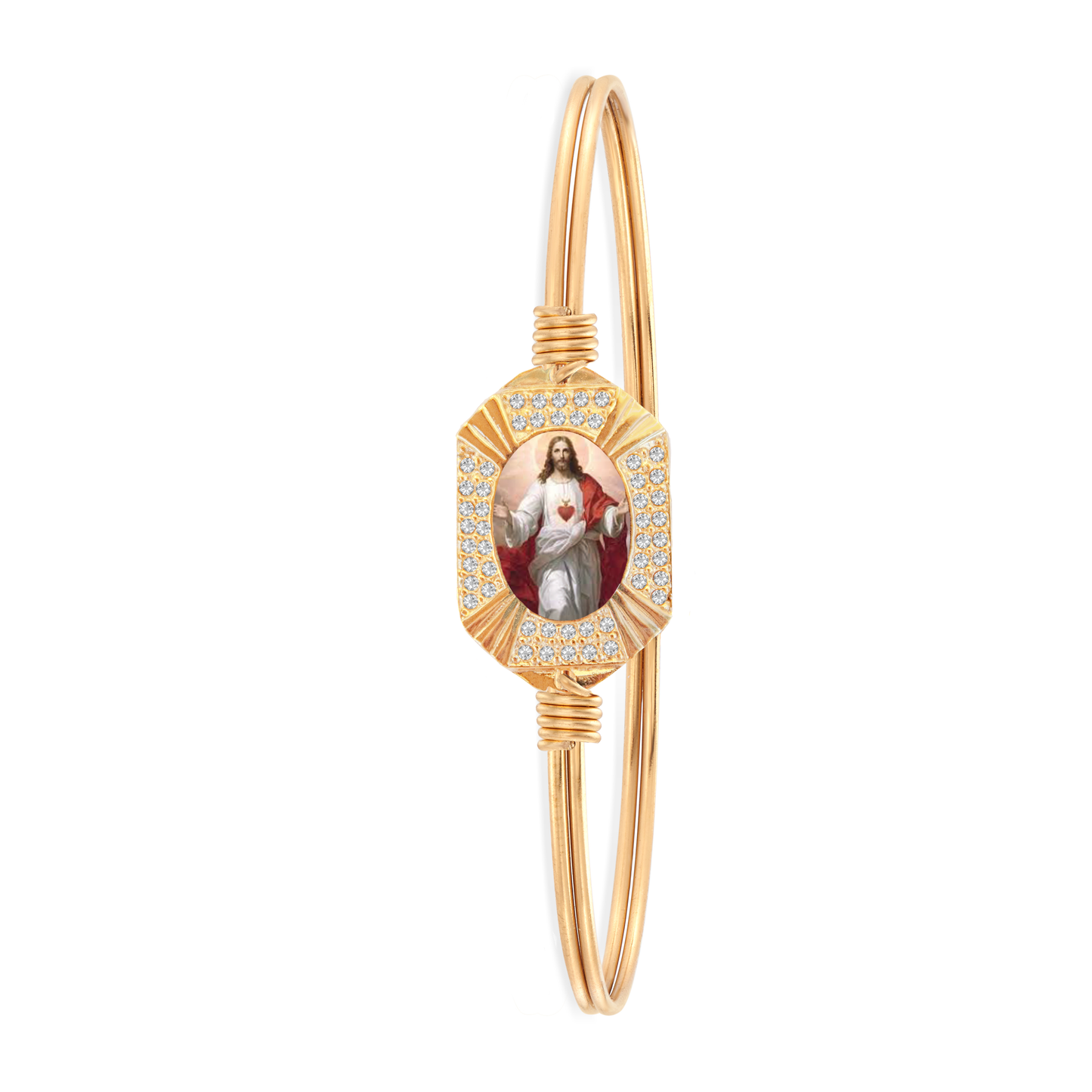 Crystal Jesus Bracelet