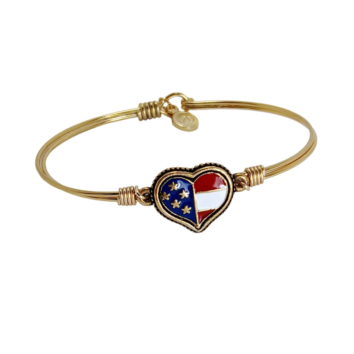 American Flag Heart Bracelet