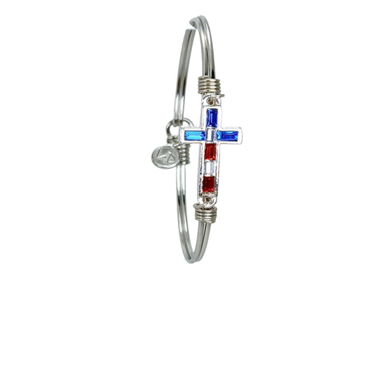 Patriotic Cross Bracelet
