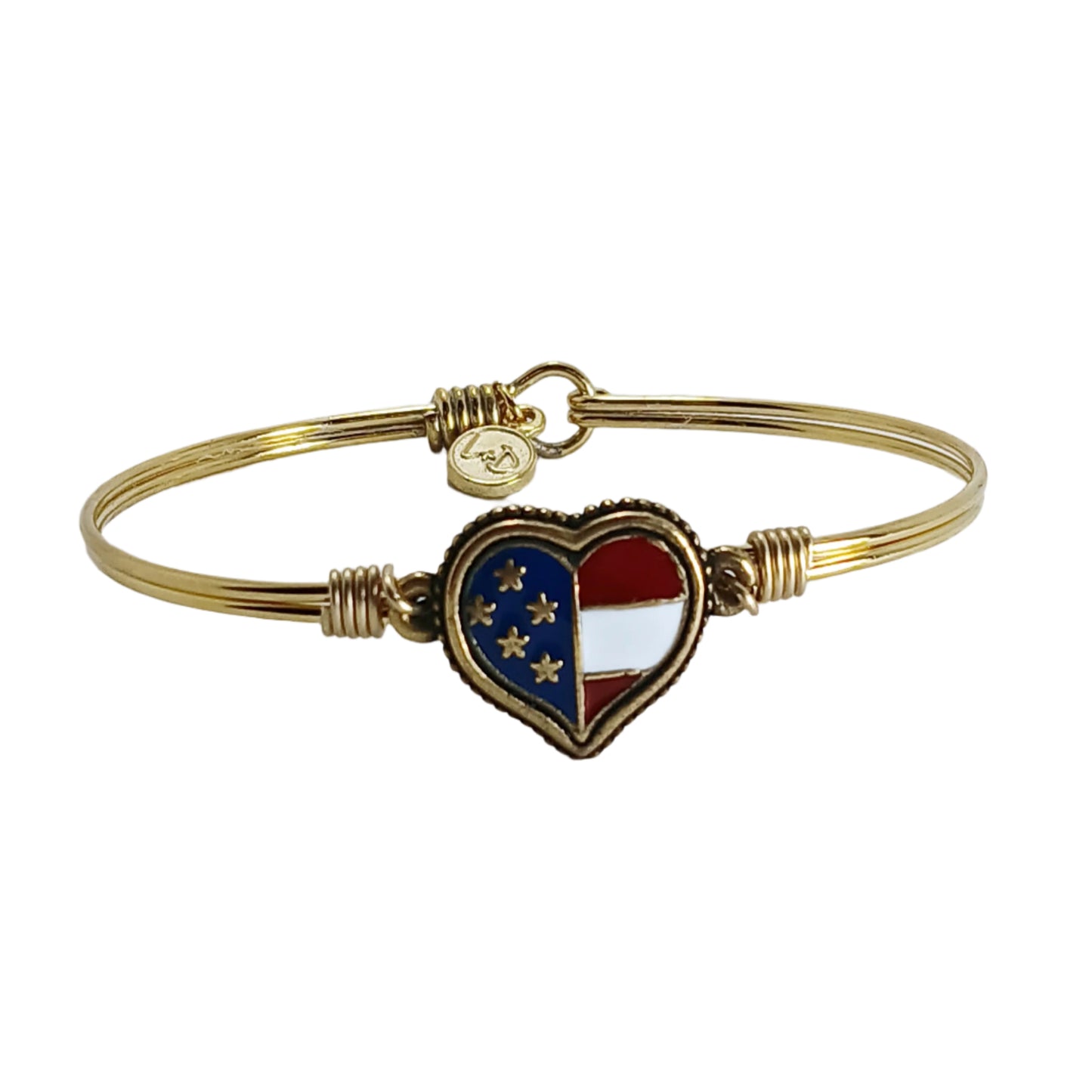 American Flag Heart Bracelet