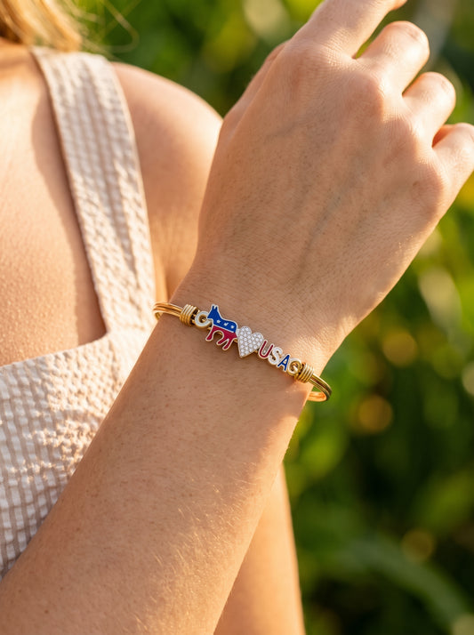 Democrat/Heart/USA Bracelet