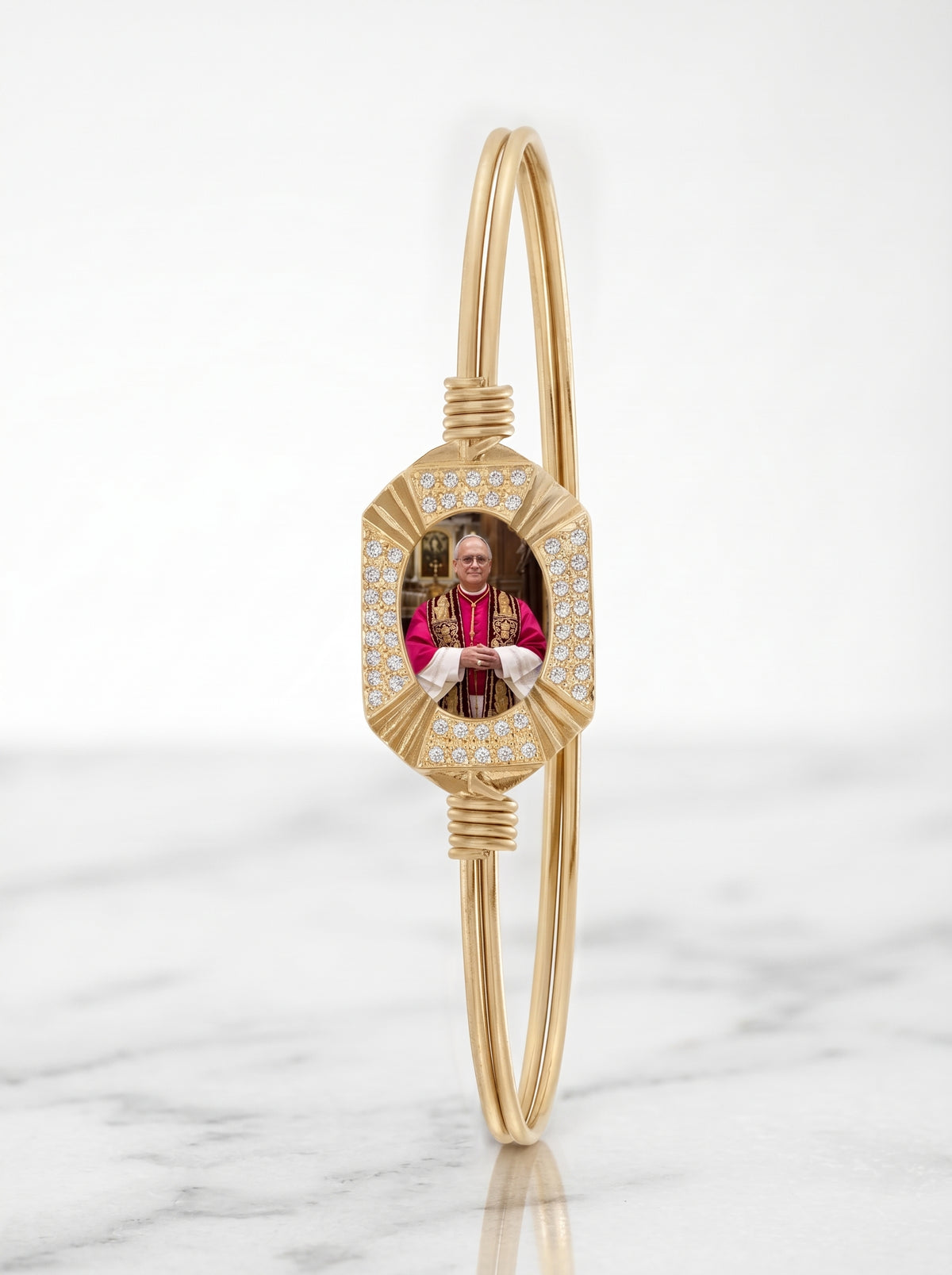 Pope Leo Crystal Bracelet