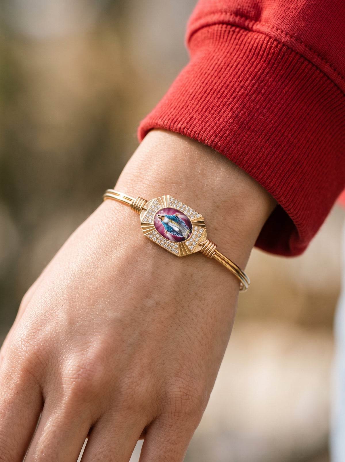 Mother Mary Crystal Bracelet