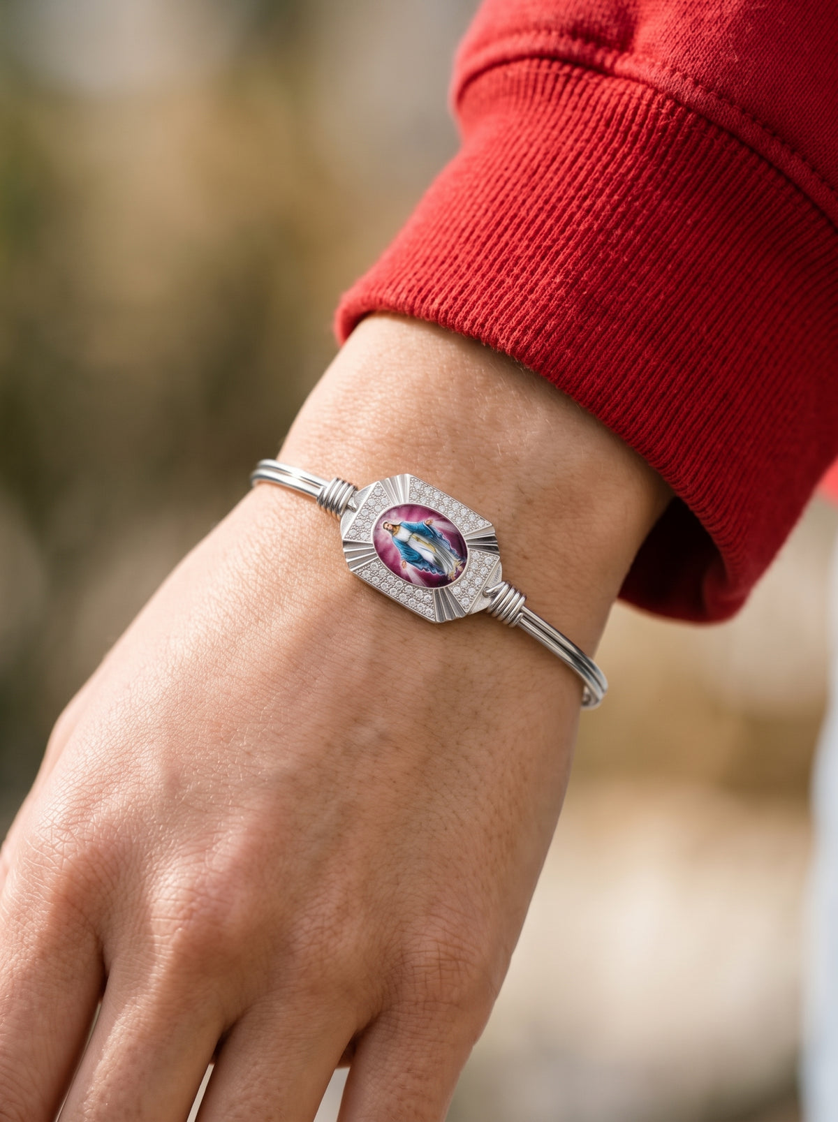 Mother Mary Crystal Bracelet