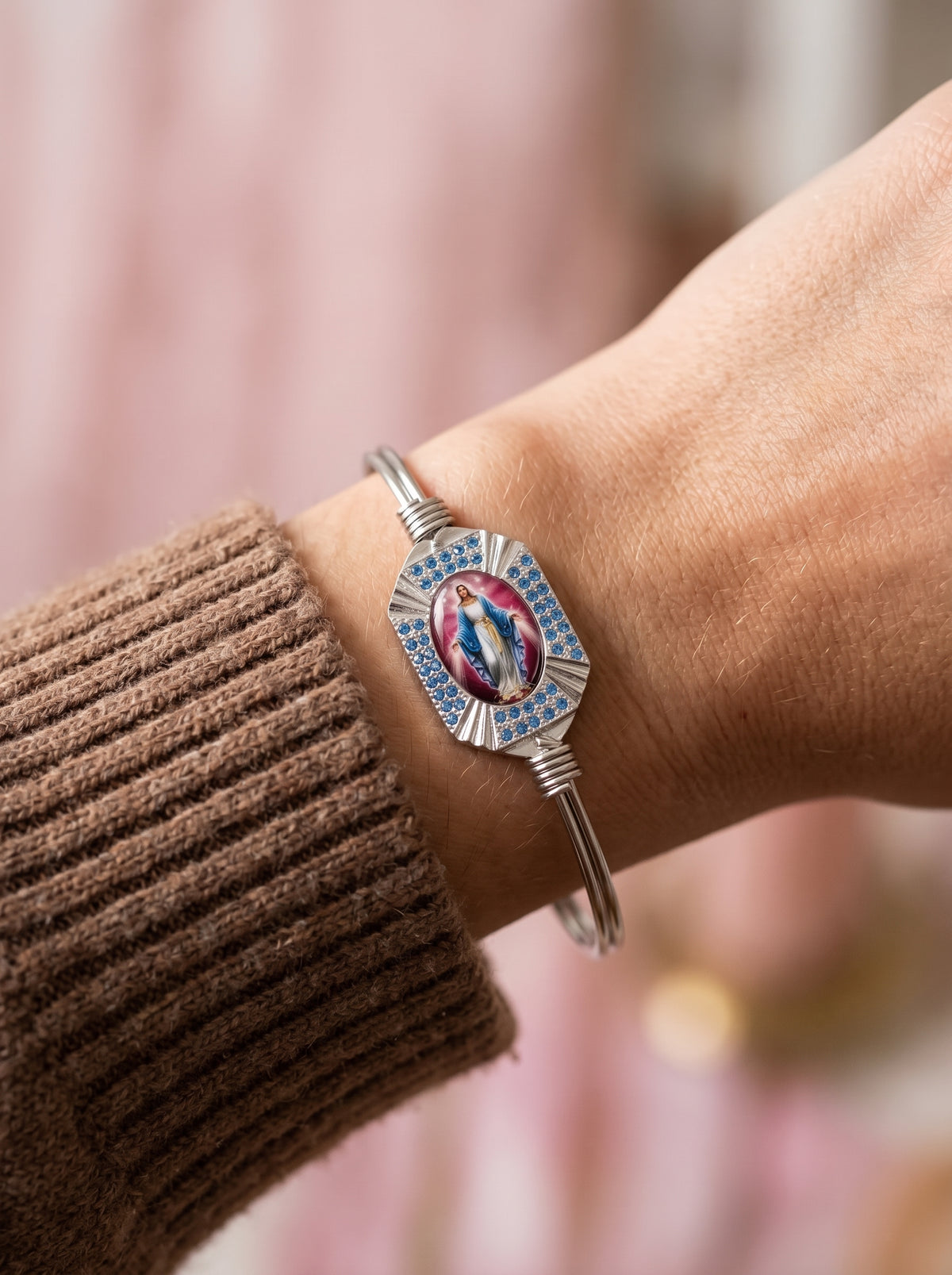 Mother Mary Sapphire Bangle