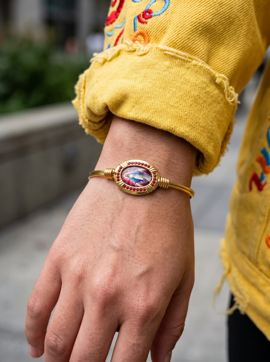 Oval Mother Mary Siam Bracelet