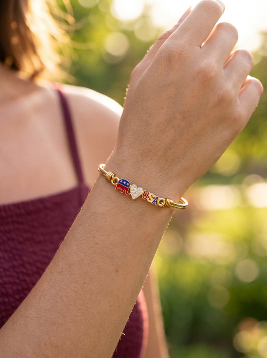 Republican/Heart/USA Bracelet