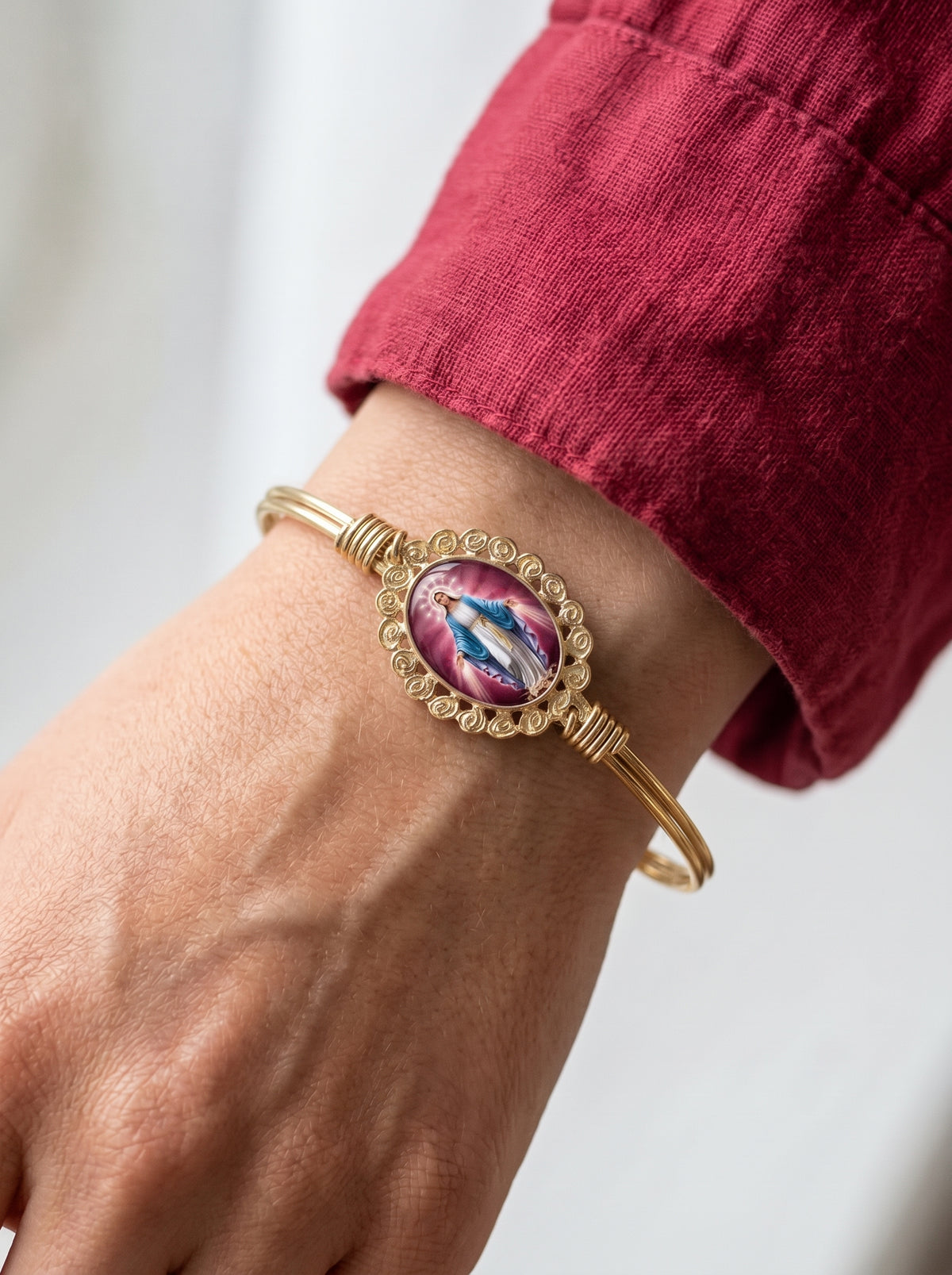Rosette Mother Mary Bracelet