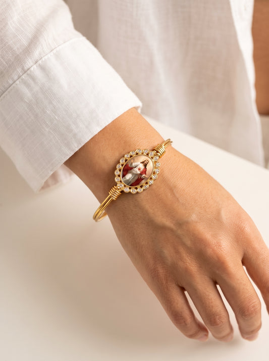 Rosette Sacred Heart of Jesus Bracelet