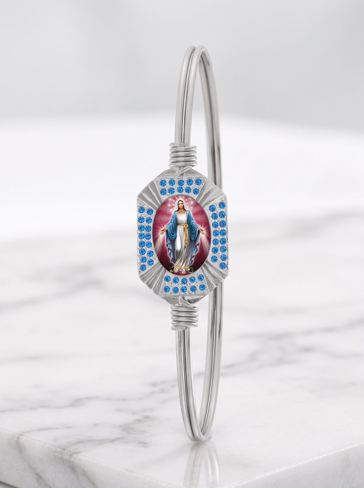 Mother Mary Sapphire Bangle