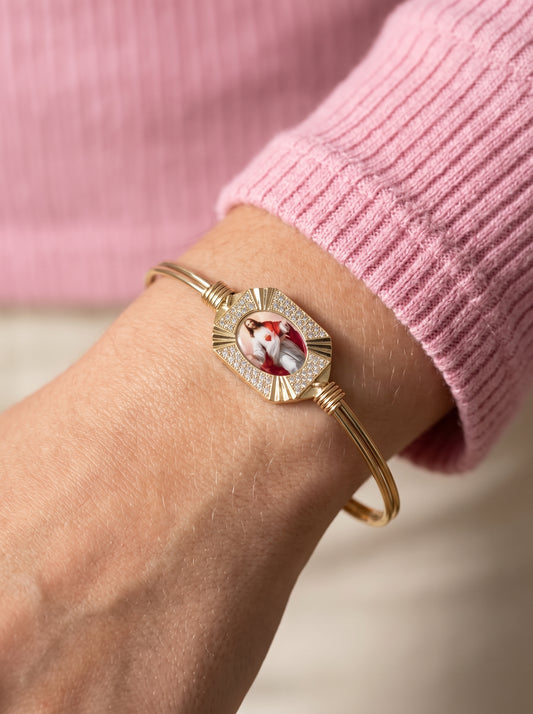 Sacred Heart of Jesus Crystal Bracelet
