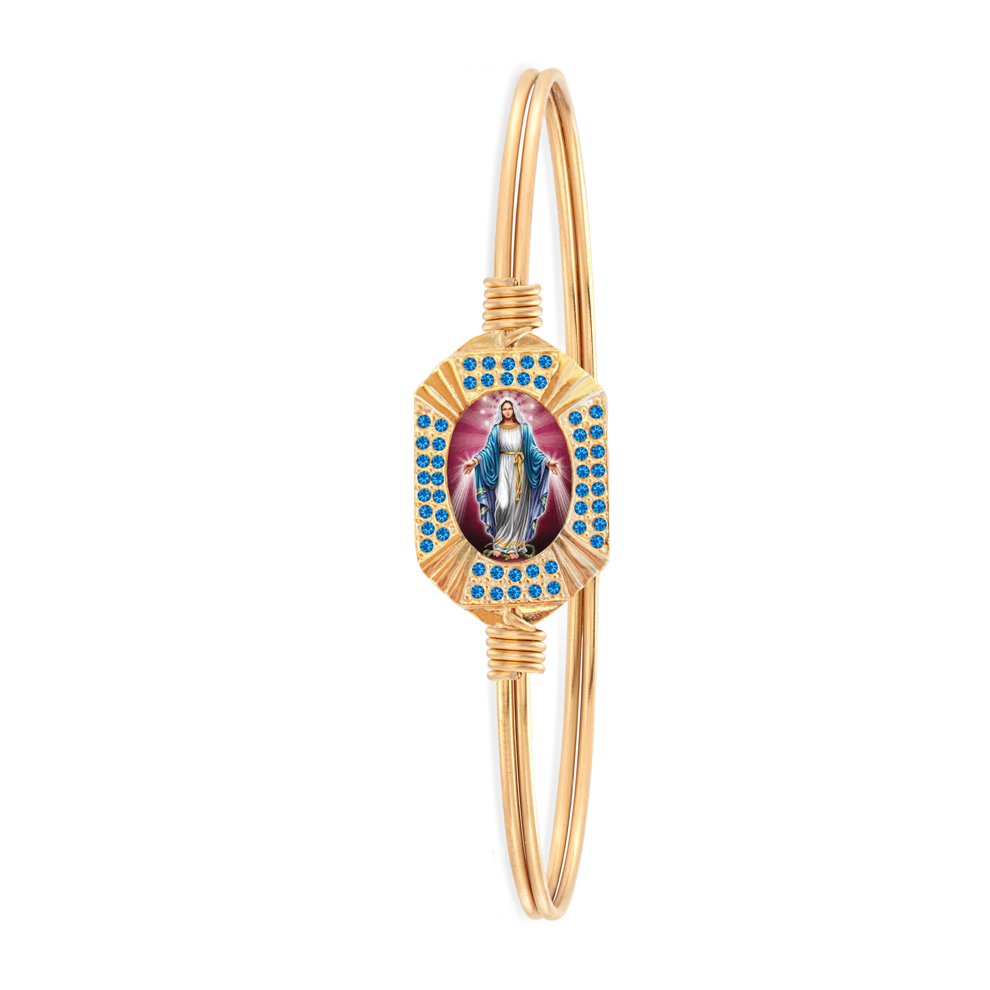 Mother Mary Sapphire Bangle