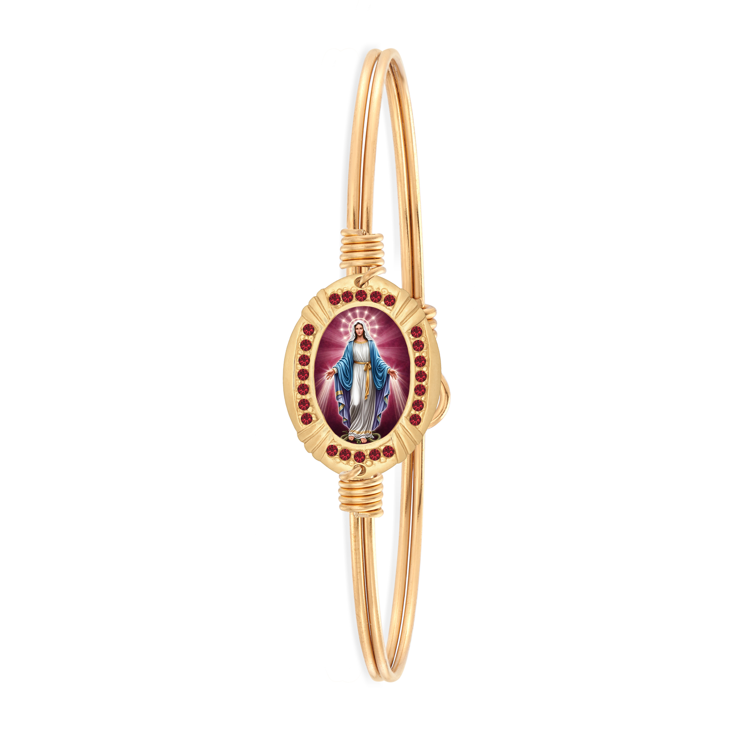Oval Mother Mary Siam Bracelet