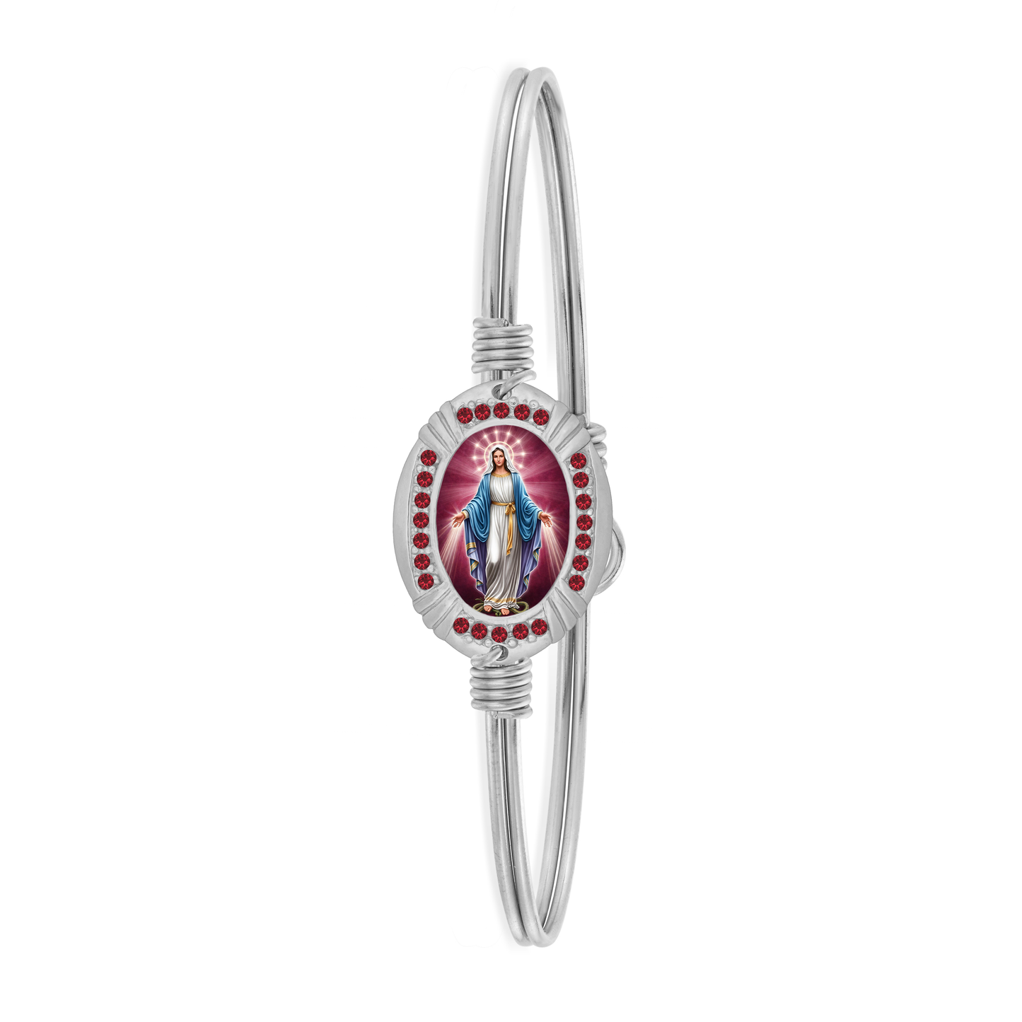 Oval Mother Mary Siam Bracelet